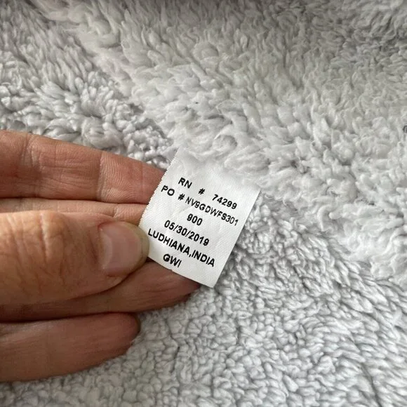 Limited Too Pink Sherpa Hooded Open Sweatshirt Size 10 - Picture 5 of 9